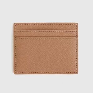 NWOT QUINCE Italian Leather Slim Card Case Cappuccino 5715